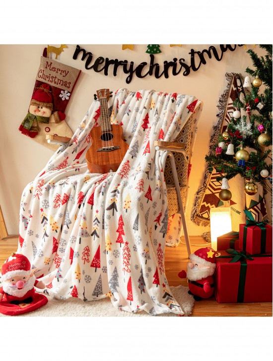 Double Sided Holiday Flannel Blanket